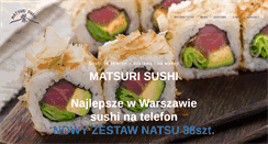 Desktop Screenshot of matsurisushi.pl