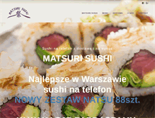 Tablet Screenshot of matsurisushi.pl